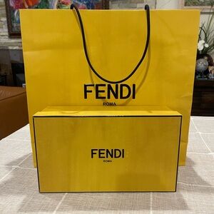 Brand new Fendi store bag and box